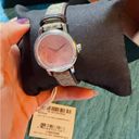 Coach  14503399 KHAKI BROWN SIGNATURE C Rose Gold DIAL Genuine Leather Band NIB. Photo 1