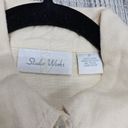 Studio Works  Shirt Womens Small 100% Linen Pale Peach Mother of Pearl Buttons Up Photo 2