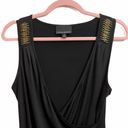 Cynthia Rowley  Beaded Strap Black Top Photo 1