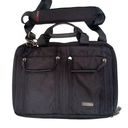 Mobil IT Padded Laptop Briefcase Bag Woven Seatbelt Loops Zippered Black NEW Photo 0