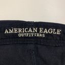 American Eagle  Medium Shorts Shortall Overalls Distressed Black Denim Adjustable Photo 3