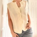 Liz Claiborne  Cream Vest Tank Top Photo 4