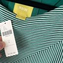 Maeve NWT  Anthropologie Cameron Striped Asymmetrical Swing Dress Sz Small Green Photo 4