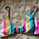 Raisin's  Belle MAR Stripe O-Ring Bralette Bikini Swim Top Photo 1