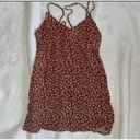 Kendall + Kylie  bohemian Mini dress sundress MEDIUM burnt orange Tan Adjustable Photo 5