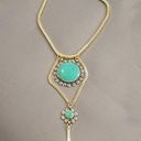 Vanessa Mooney 💕💕 Gold Turquoise Stone Necklace Photo 1