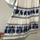 Moda  INTERNATIONAL Grecian Embroidered Floral Cotton Dress, Size 2 Photo 3