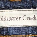 Coldwater Creek  Womens 10P Natural Waist Bootcut Abstract Embroidered Blue Boho Photo 6