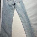 REWASH Light Wash Ripped Jeans With Stripe Photo 1