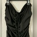 Revolve MORE TO COME Shanice Ruched Mini Dress in Black Sz small Photo 2