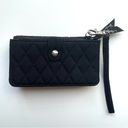 Vera Bradley Quilted Trifold Wallet Wristlet Black EUC Photo 1