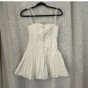 Edikted White Pleated Corset Mini Dress Photo 5