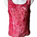 Coldwater Creek  Dressy Mesh Overlay Tank Top, Sz 10 Photo 6