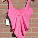 Good American Women’s Pink Sparkle One Piece Swimsuit Photo 7