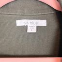 sts blue  Ella Boyfriend Jacket Green Distressed Denim Jacket Size Small Photo 4