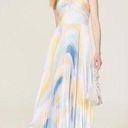 Monique Lhuillier ML  Multicolored Swirl Satin Gown Size 6 US $645 Photo 0