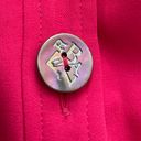 Christian LaCroix Vintage  Bazar Hot Pink 100% Wool Boho Blazer, size 40 or US 8 Photo 8