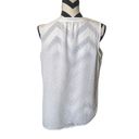 Tommy Hilfiger TOMMY HILLFIGER | SLEEVELESS | SHEER | BUTTON DOWN | TOP RUFFLE Photo 4