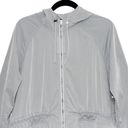 Lululemon  Rare Grey Long Windbreaker Jacket Rain Jacket Size 10 Photo 2