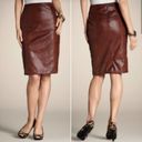 Chico's  Brown Faux Leather Pencil Skirt 0.5 Photo 9