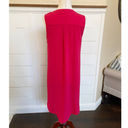 Lush Clothing LUSH V-Neck Button Front Raspberry Sleeveless Mini Dress SZ M Photo 4