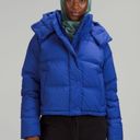 Lululemon Wunder Crop Puffer Jacket In Blue Photo 0