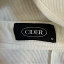 Cider  White Ribbed Polo Halter Cropped Top Photo 7