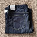 Gap 1969 Womens  Long and Lean Blue Denim Stretch Flared Leg Jeans Size 30/10L Photo 2