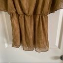 Day trip Brown Scoop Neck Short Sleeve Aline Top Small Photo 6