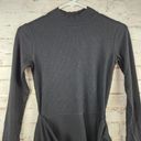 l*space L* Corinne Dress in Black Ribbed Long Sleeve Small NWT Long Sleeve Photo 1