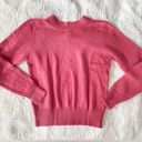 Chadwick's NWT Chadwick’s Chunky Cable Knit Sweater Blush Pink V-Neck Size XL Photo 3