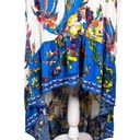 Flying Tomato  Dress XS Off Shoulder Hi-Lo Blue White Floral Photo 5