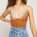 Free People  Lace Stevie Cami With Pearl Buttons Photo 0