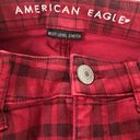 American Eagle  Next level stretch red checkered hi rise jeggings xshort womens 4 Photo 1