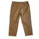 Liz Claiborne  Sloane Flat Front Ankle Chinos Khakis Size 14 Pockets Earthy Tan Photo 3