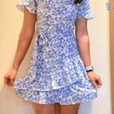 Banana Republic Blue Floral Dress Photo 0