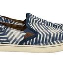 Olukai  Pehuea Pa’i navy blue white slip on canvas sneakers Photo 0