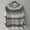 Lou & grey  Fuzzy Stripe Sweater White Photo 6