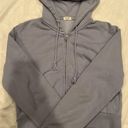 John Galt Purple Cropped Zip Up Hoodie Photo 0