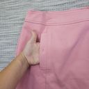 The Loft  Plus Size 16 Pink Shift Skirt Gold Buttons Barbie Academia Preppy NEW Photo 8