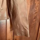 Frame Leather Jacket Snap Front Brown Size Small Photo 4