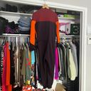 Nike Qsport burgundy orange color lock sweatsuit zip up jumpsuit XS Photo 14