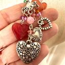 Vintage heart cherub beaded long charm necklace Photo 3