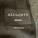 ALLSAINTS NWT  Charcoal Gray Grace Ruffle Wool Coat Photo 7