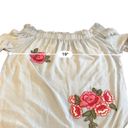 Time And Tru  Sleeveless Boho White Swiss Dot Embroidered Top Size Extra Large​​ Photo 7