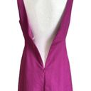 J.Crew  Dress Purple Magenta Sleeveless V-Neck V-Back Cotton Summer Dress Size 6P Photo 6