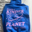 Create A Kinder Planet Hoodie Blue Photo 0