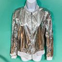 Victoria's Secret Victorias Sport Silver Metallic Bomber Jacket  Photo 2