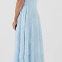 BCBGMAXAZRIA Rosalie Ruffle Evening Gown Blue Photo 1