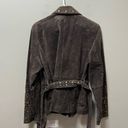 Bernardo  Brown Studded Leather Moto Jacket size large Photo 3